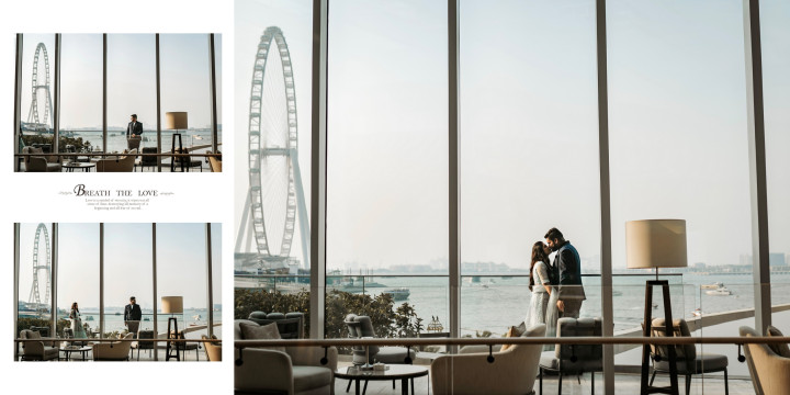 wedding kiss dubai romantic photography