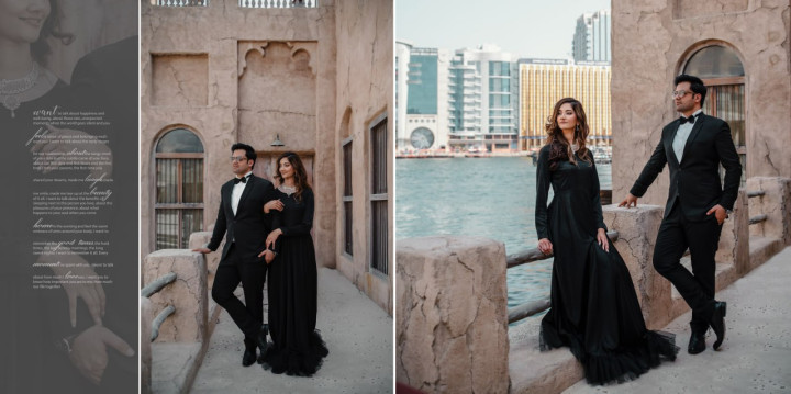 al seef dubai pre wedding photoshoot traditional architecture couple photography